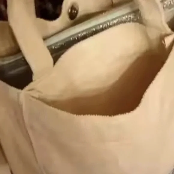 COPY - Corduroy crossbody tote bags. Brown handheld straps or cross body cuite … - Picture 4 of 4